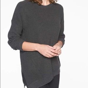 Athleta Rest Day Asymmetrical Crewneck Sweater